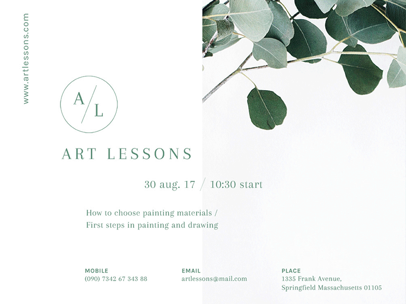 Art Lessons| Modern and Creative Templates Suite banner branding business card cover envelope flyer folder identity post poster print social media