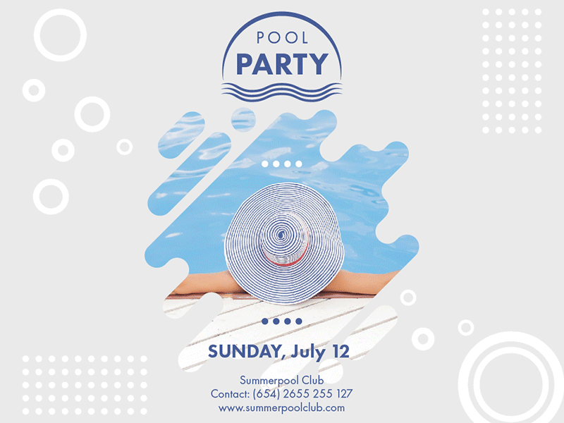 Pool Party | Modern and Creative Templates Suite banner branding cover envelope flyer folder identity post poster print social media