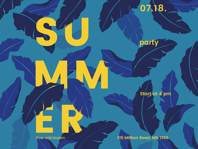 Summer Leaves | Modern and Creative Templates Suite banner branding business card cover envelope flyer folder identity post poster print social media