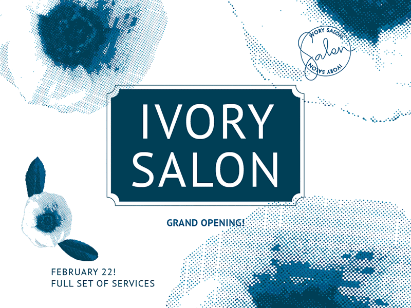 Ivory Salon | Modern and Creative Templates Suite banner branding business card cover envelope flyer folder identity post poster print social media