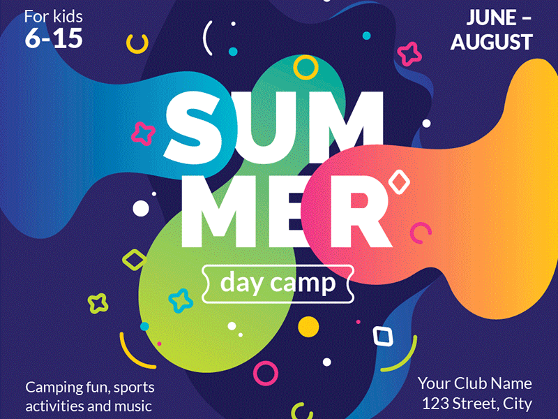 Summer Camp Templates Bundle