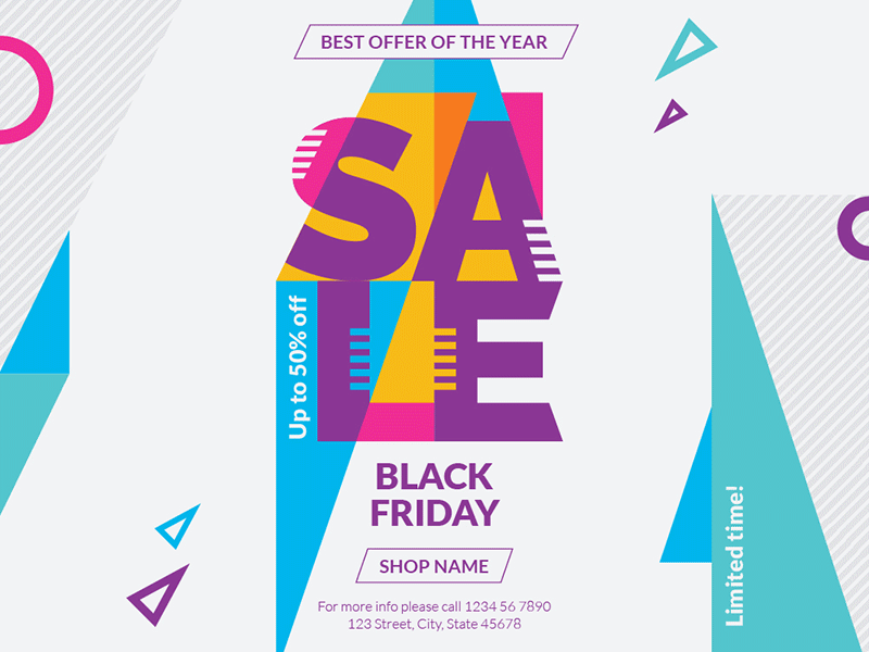 Black Friday | Modern and Creative Templates Suite banner branding business card cover envelope flyer folder identity post poster print social media