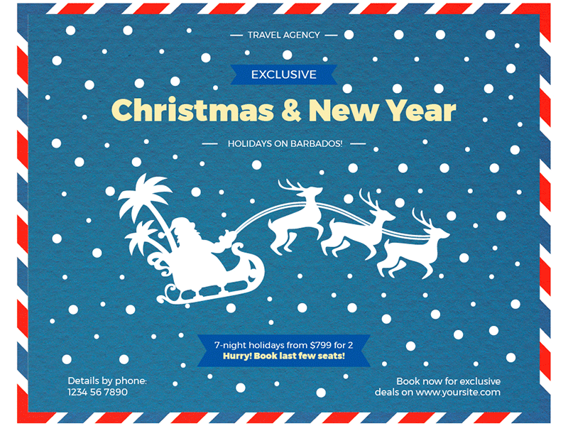 Christmas Travel | Modern and Creative Templates Suite banner christmas editable flyer poster print promo social media