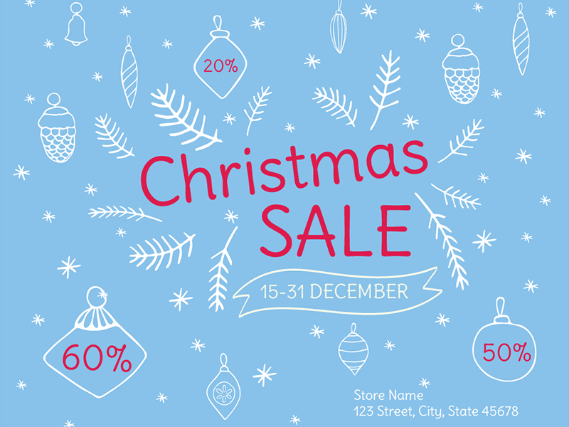 Christmas Sale | Modern and Creative Templates Suite banner christmas editable flyer poster print promo social media