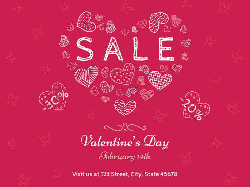 Valentine's Day | Modern and Creative Templates Suite banner editable flyer poster print promo social media
