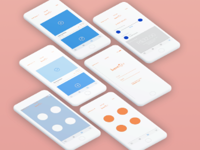 Colorful wireframes :) interaction design interface mockup ui ux