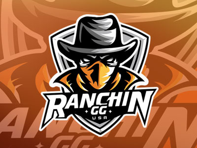 Ranchin cowboy esports logo ranchin