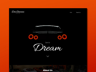 Don Giovanni Dealership car design fancy nothing webdesign website