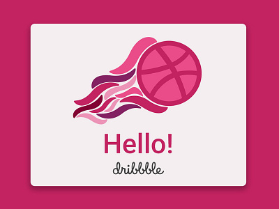 Hi Dribbble! 👋🏽 branding debut dribbble logo vector wavey