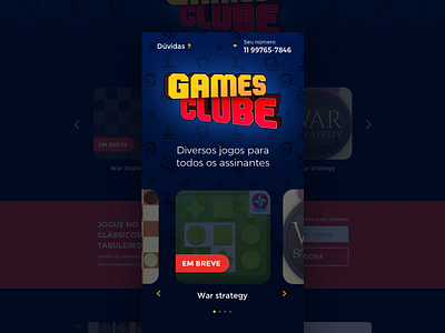 Games club games landing ui