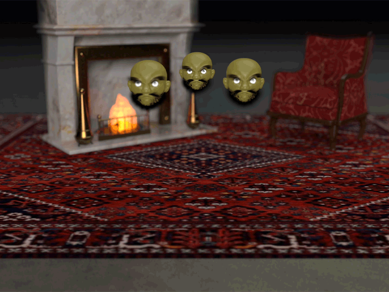 kashira 1.1 3d abstract animation anime art c4d characterdesign cinema4d fireplace hair lighting motion octane persian redshift spirited away studioghibli