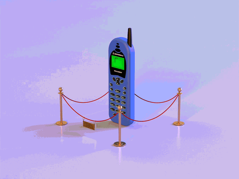 motorola t180 1.1 3d 90s abstract animation art branding c4d cellphone cinema4d design identity lighting motorola nokia octane render retro technology transform vintage