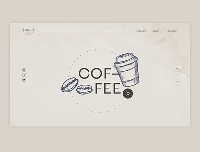 Coffee Shop Landing Page animation art branding coffee culinary design food graphic design illustration landingpage logo menu minimal motion graphics ui user interface design website