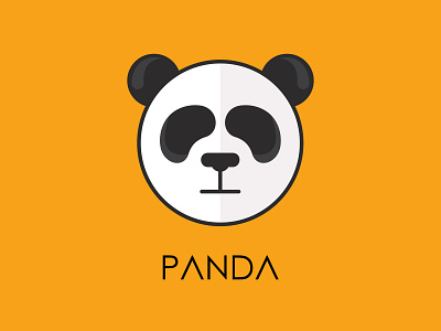 Panda Logo app art branding character clean design flat graphic design icon identity illustration illustrator ios logo minimal mobile ui ux vector web