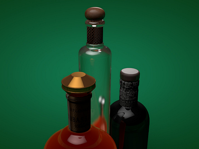 christmas spirits 1.4 3d abstract alcohol art c4d cinema4d creative design food lighting material minimal modelling octane render texture