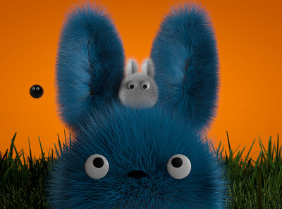 Chu-Totoro & Chibi-Totoro 1.3 3d abstract aftereffects animation art branding characterdesign cinema4d design identity lighting octane