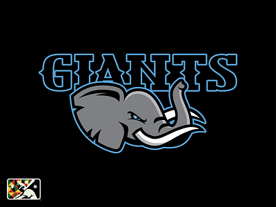 St.Louis Giants elephants giants logo negro leagues sports