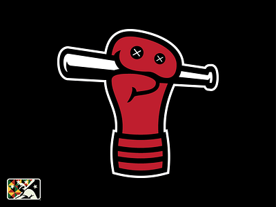 Memphis Red Sox baseball bat logo memphis negro leagues red red sox sock sox sports