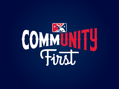 MiLB CommUNITY First baseball branding community design first logo milb sports