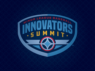 Virtual Innovators Summit badge baseball branding design innovators logo milb sports summit