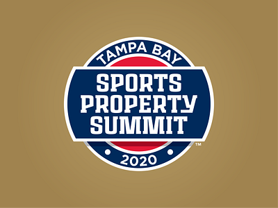Tampa Bay Sports Property Summit 2020 badge baseball design logo milb property soccer sports summit tampa tampa bay tennis usl wta