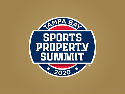 Tampa Bay Sports Property Summit 2020 badge baseball design logo milb property soccer sports summit tampa tampa bay tennis usl wta