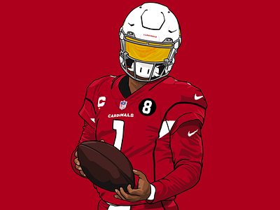 Kyler Murray arizona cardinals design football illustration ipad kyler murray nfl procreate sports