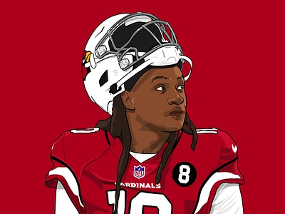 DeAndre Hopkins arizona cardinals deandre design football hopkins illustration ipad nfl procreate sports