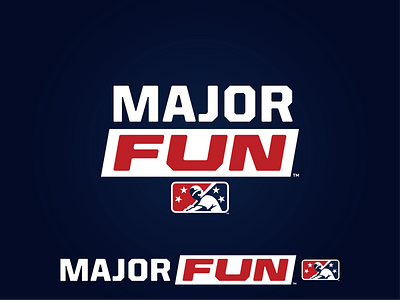 MiLB Major Fun baseball branding design fun icon logo major milb prospect sports