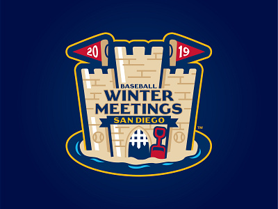 2019 Baseball Winter Meetings 2019 app baseball flag meetings milb mlb san diego sand sand castle winter