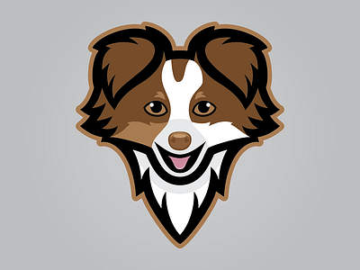 Australian Shepherd Logo aussie design dog logo sports toy