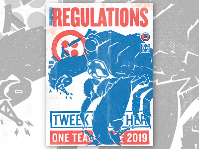 TWEEK 9.0 | Regulations hackathon kaiju poster regulations tweek twilio