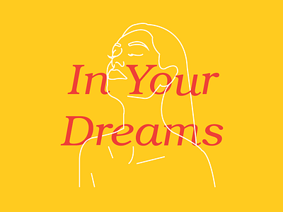 In Your Dreams digital illustration line drawing