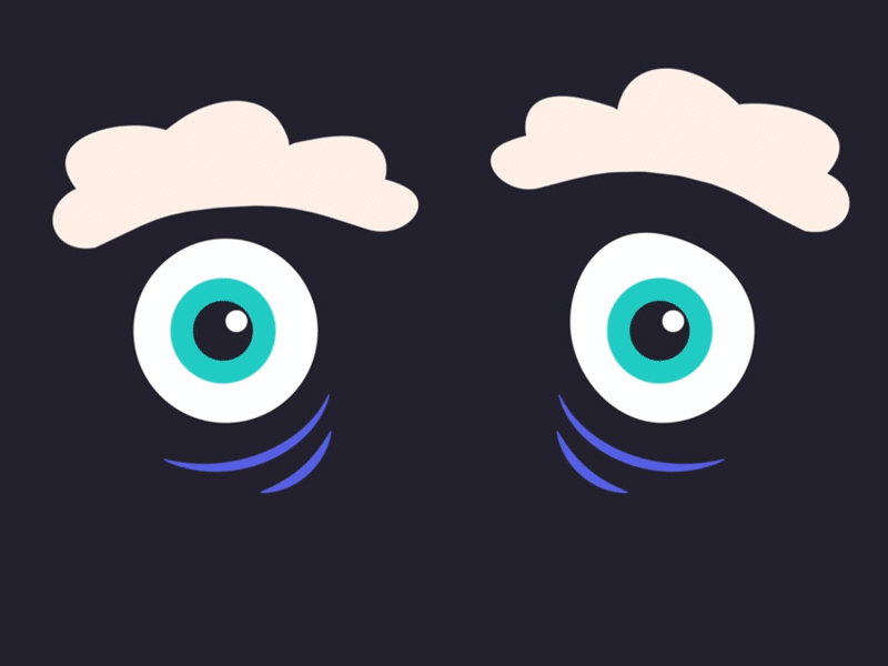 Yeti Is Watching You animation branding character design eyes face illustration motion motion graphic motionstory