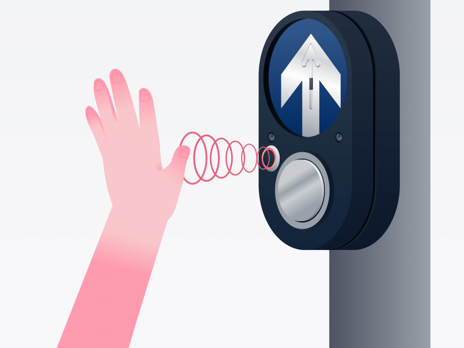 Traffic Light Application animation application branding design hand illustration loop motion motionstory traffic trafficlight wave