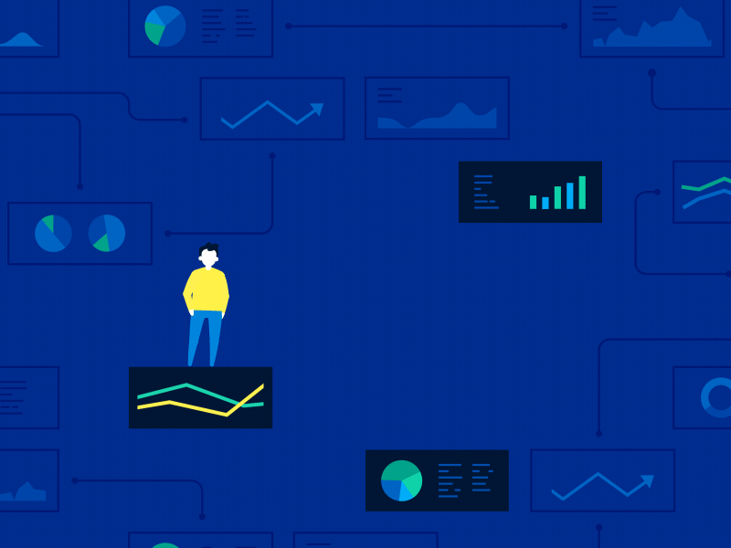 Jump to Success animation branding character design illustration infographics loop man motionstory success ui uxui