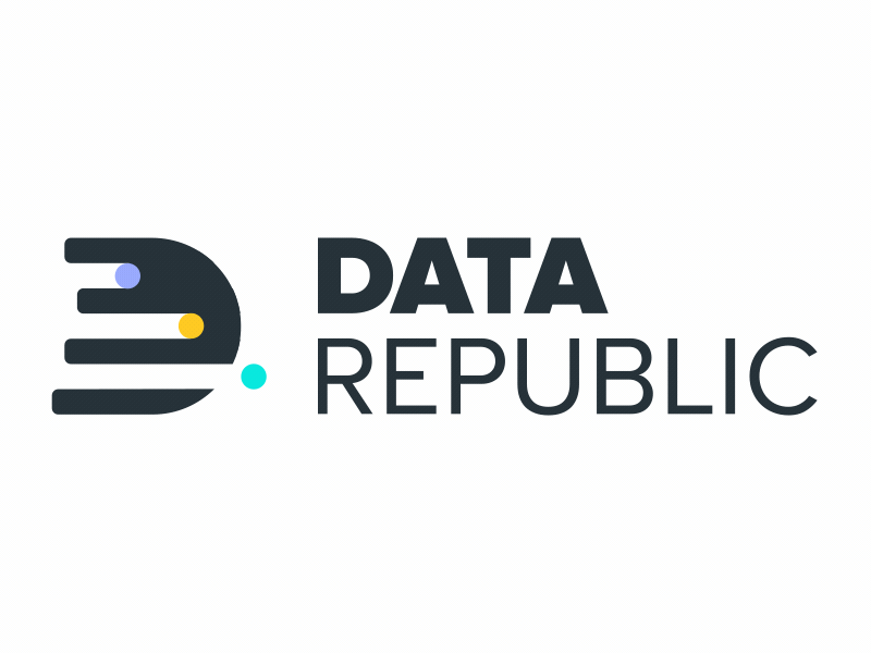Data Republic Animation animation app branding data design illustration logo logodesign logotype loop motion graphic motionstory technology ui ux vector web