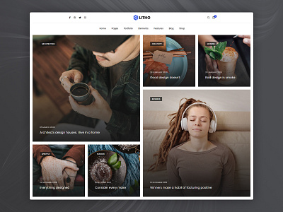Litho - Elementor WordPress Theme - Blog Metro