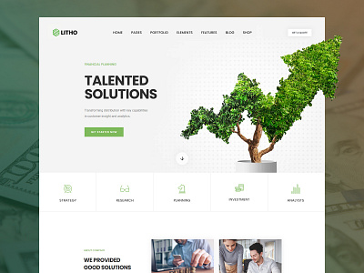 Litho - Elementor WordPress Theme - Finance