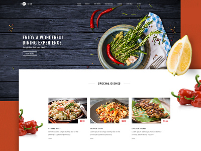 H-Code | OnePage Restaurant bootstrap creative design homepage multipurpose onepage responsive restaurant theme themeforest website wordpress