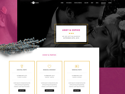 H-Code | OnePage Wedding bootstrap creative design homepage multipurpose onepage responsive theme themeforest website wedding wordpress