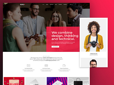 Pofo WordPress Theme - Innovation Agency blog business corporate creative website ecommerce freelancer html5 innovation agency website modern multipurpose wordpress photography portfolio