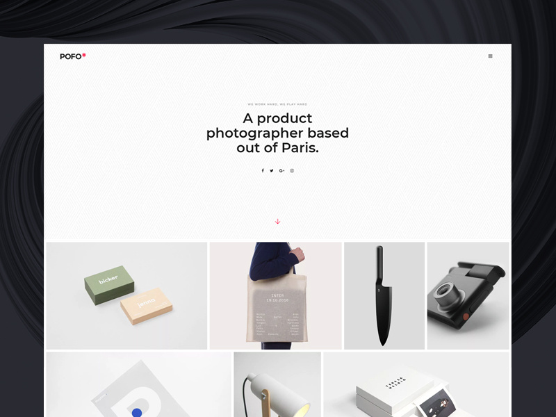 Pofo WordPress Theme - Portfolio Photographer photographer blog business corporate creative website ecommerce freelancer html5 modern multipurpose wordpress photography portfolio