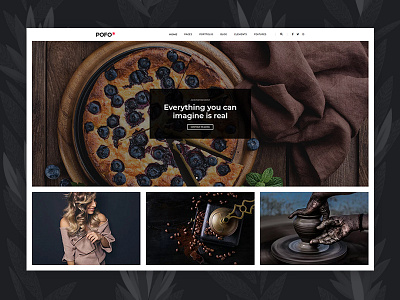 Pofo WordPress Theme - Blog Grid blog grid business corporate creative website ecommerce freelancer html5 minimal modern multipurpose wordpress photography portfolio