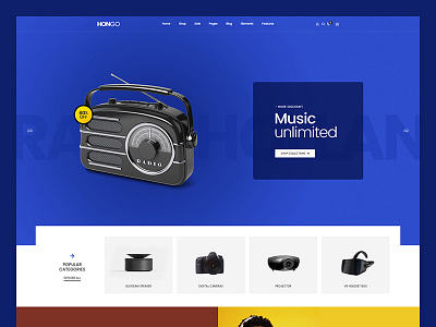 Hongo WooCommerce WordPress Theme - Electronic blog clothes creative ecommerce electronics fashion furniture modern multipurpose page builder responsive shop shopping store woocommerce