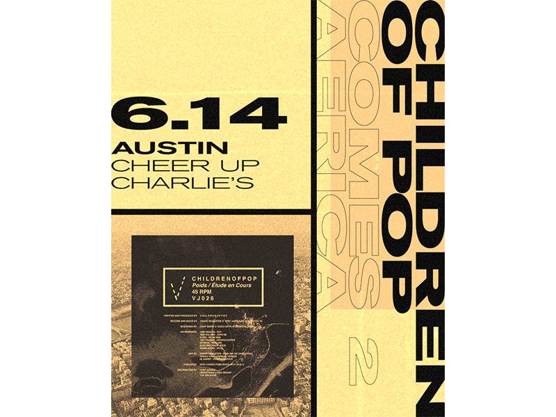 Tour Flyer Series band art brutalism gif stretched type tour flyer