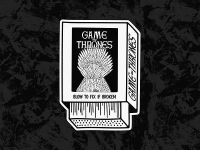 Game Of Thrones Video Game Cartridge blackwork game of throne grunge hand lettering illustration lettering retro typography video game