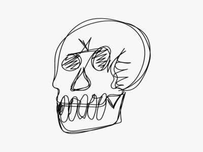 Scattered thoughts. Scattered visions. art blackwork chicago hand drawn illustration skull skull art