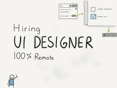 We are hiring! hiring ui designer