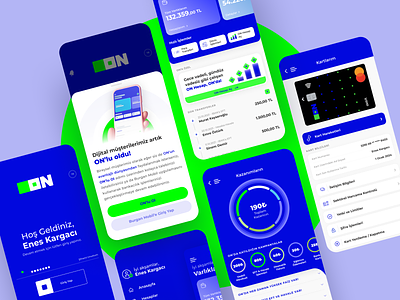 ON Mobile - Digital Banking App banking design finance fintech interface mobile ui ux